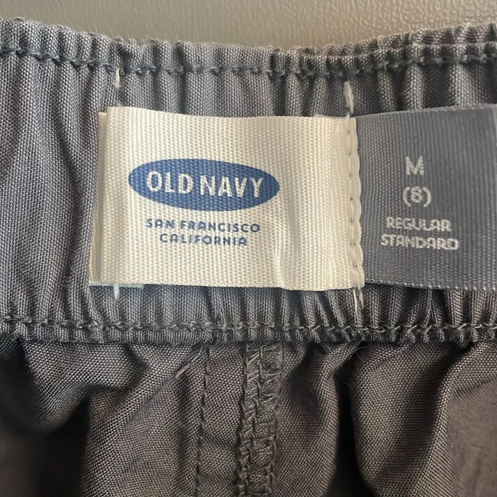 Old Navy Girls Gray Pull On Shorts Elastic Waist Multi Color Drawstring Size M 8